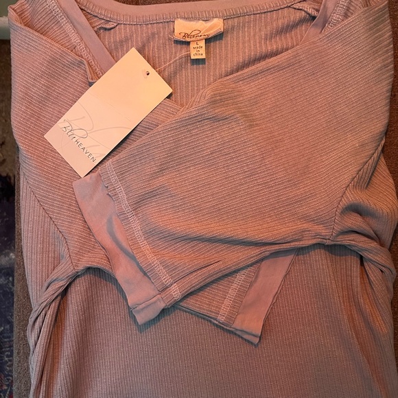 NWT Blu Heaven V-Neck TunicTop Size XL a beautiful blue. Flowy and super soffft! - Picture 5 of 5